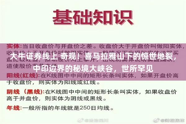 大牛证券线上 奇观！喜马拉雅山下的惊世地裂，中印边界的秘境大峡谷，世所罕见