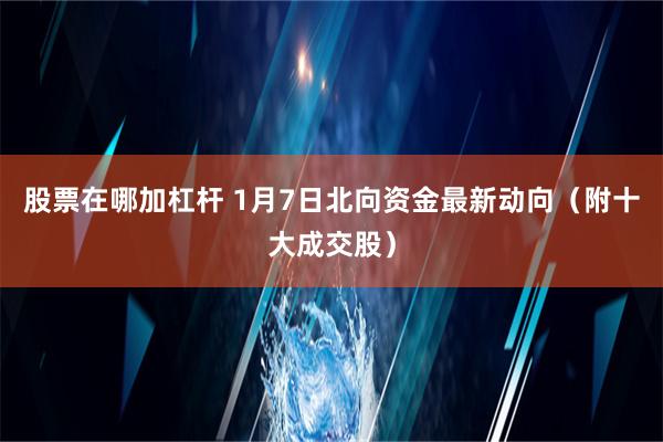 股票在哪加杠杆 1月7日北向资金最新动向（附十大成交股）